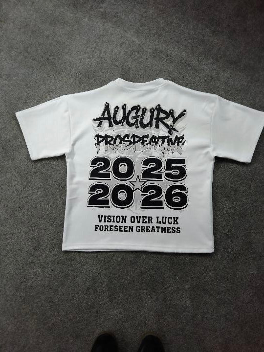 Augury- 2025-26 Vision Over Luck White Tee